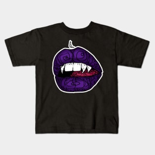 vampire lips Kids T-Shirt